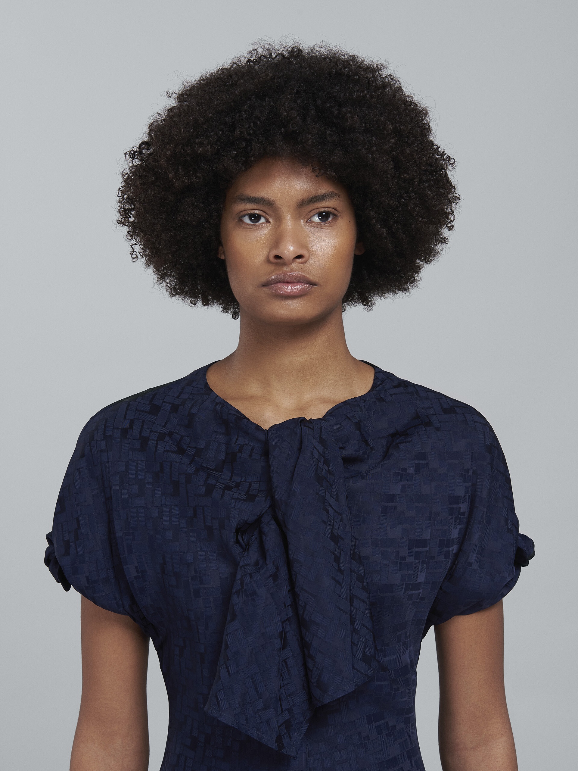 VISCOSE JACQUARD DRESS - 4