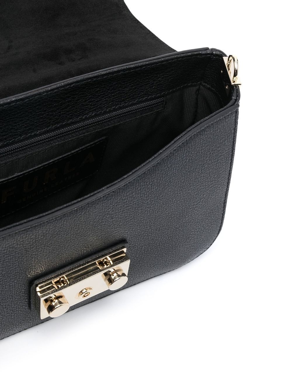 leather logo-strap crossbody bag - 5