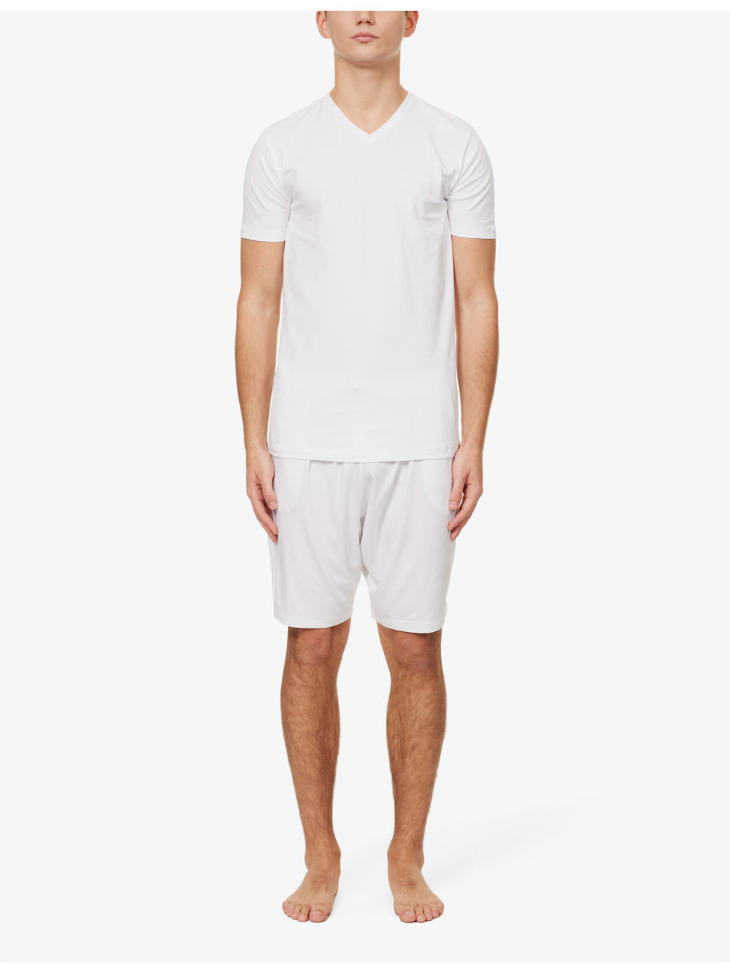 Pack of two Daily Comfort V-neck stretch-cotton T-shirts - 2