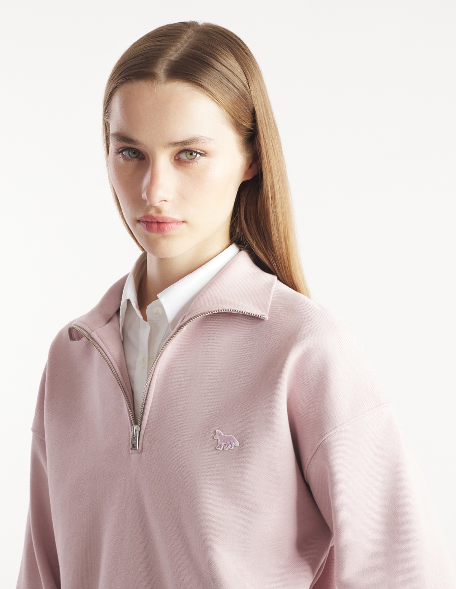 BABY FOX PATCH HALF ZIP SWEATSHIRT - 4