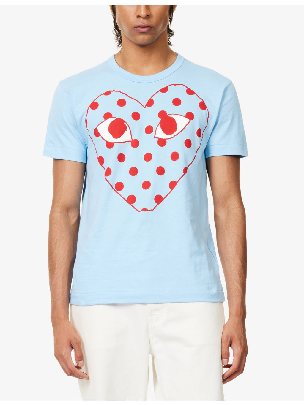 PLAY Dotted Graphic-Print Crewneck Cotton T-shirt - 3