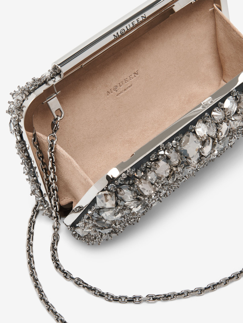 Crystal Embroidery T-Bar Box Clutch 5