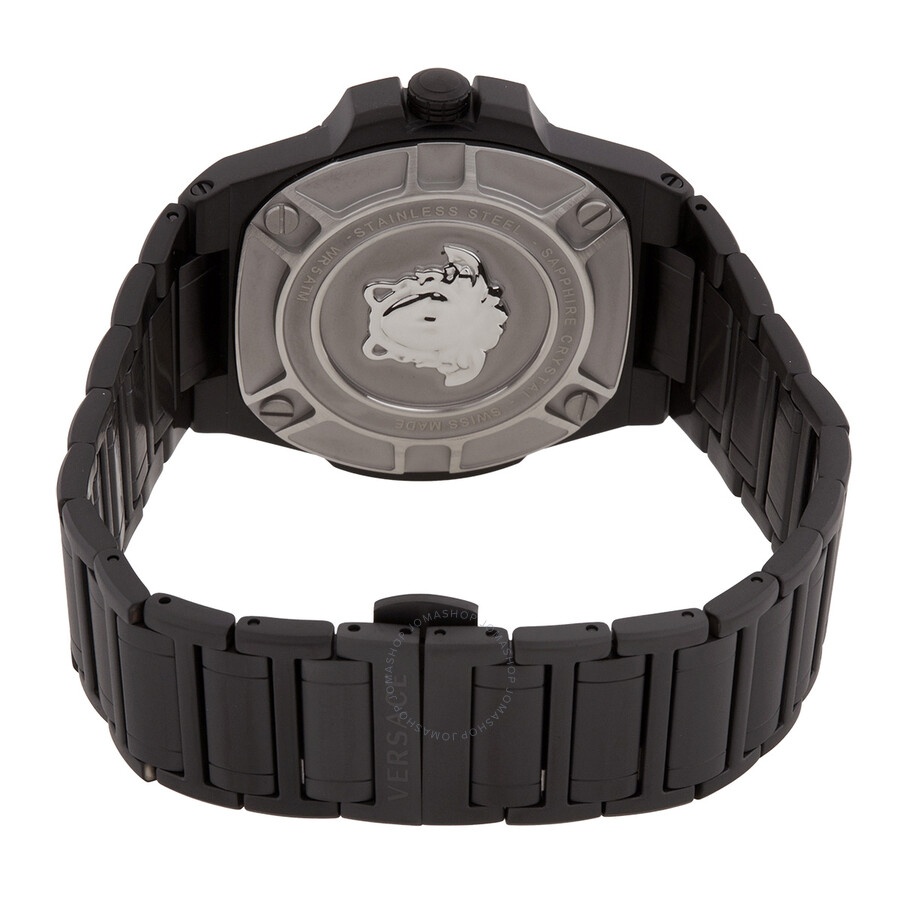 Versace Greca Reaction Quartz Black Dial Men's Watch VE3I00622 - 3