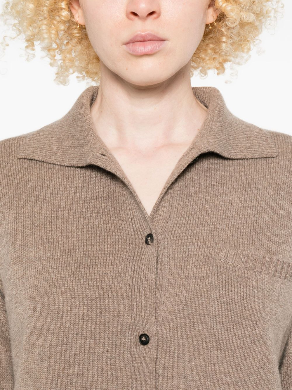 buttoned chest-pocket cardigan - 5
