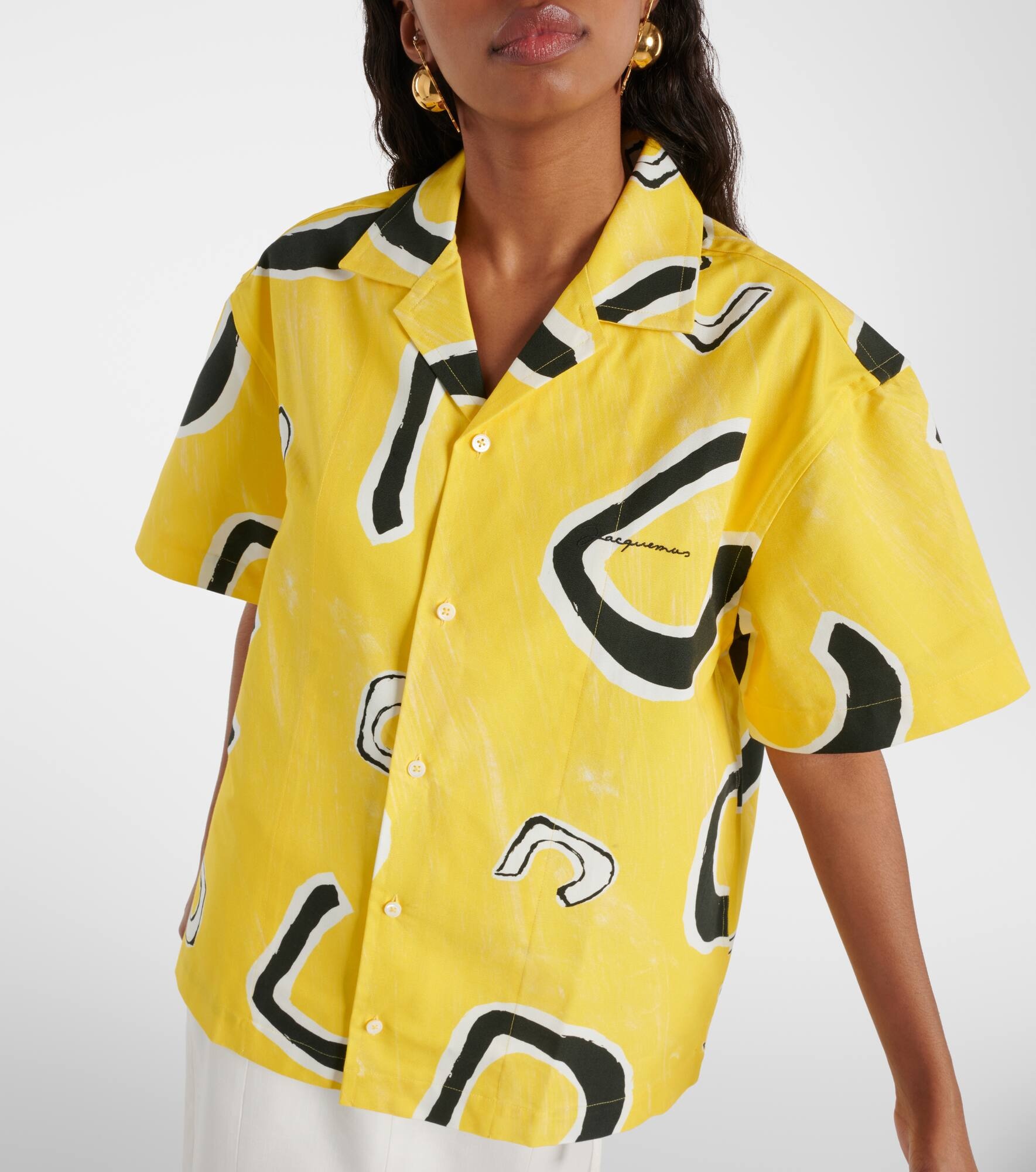 La Chemise Jean printed cotton bowling shirt - 4