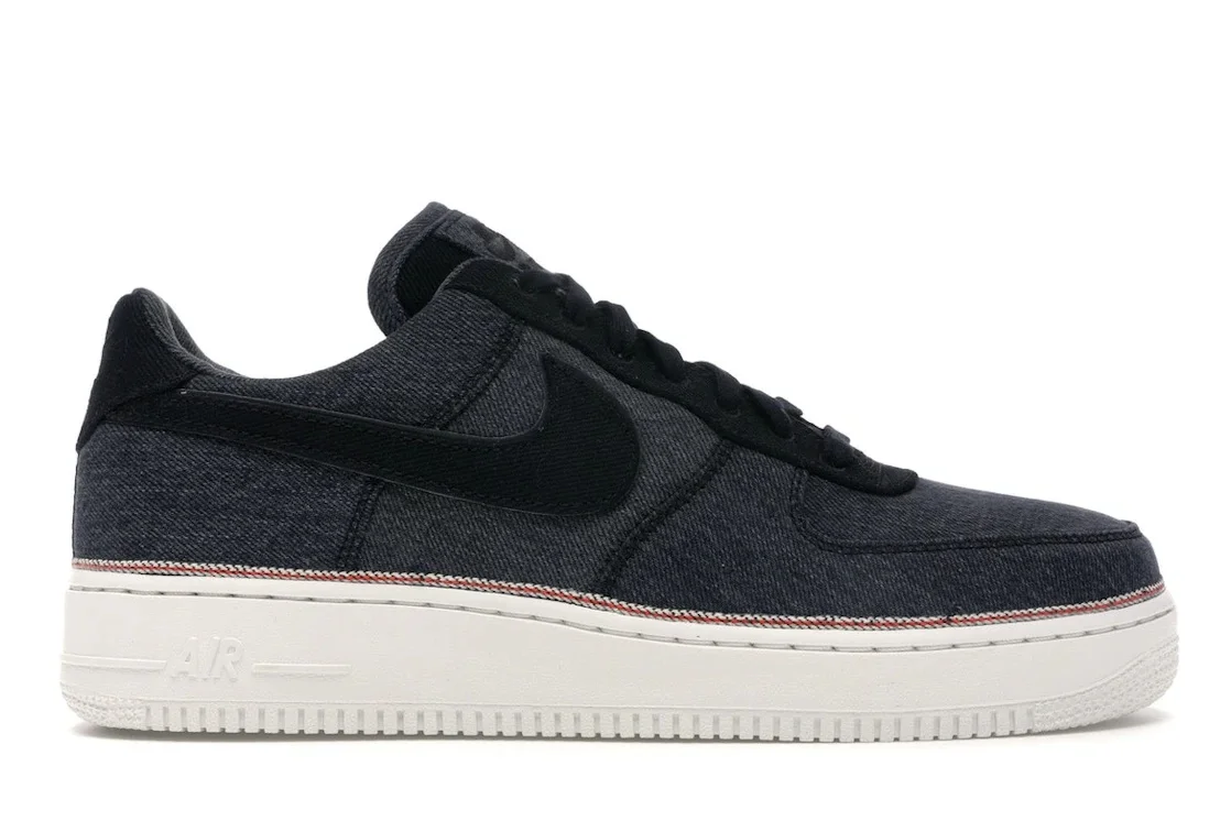 Nike Air Force 1 Low 3x1 Denim Black - 1