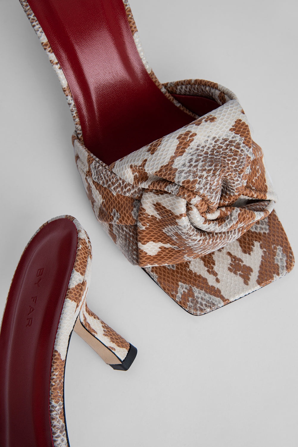 Lana Almond Snake Print Leather - 3