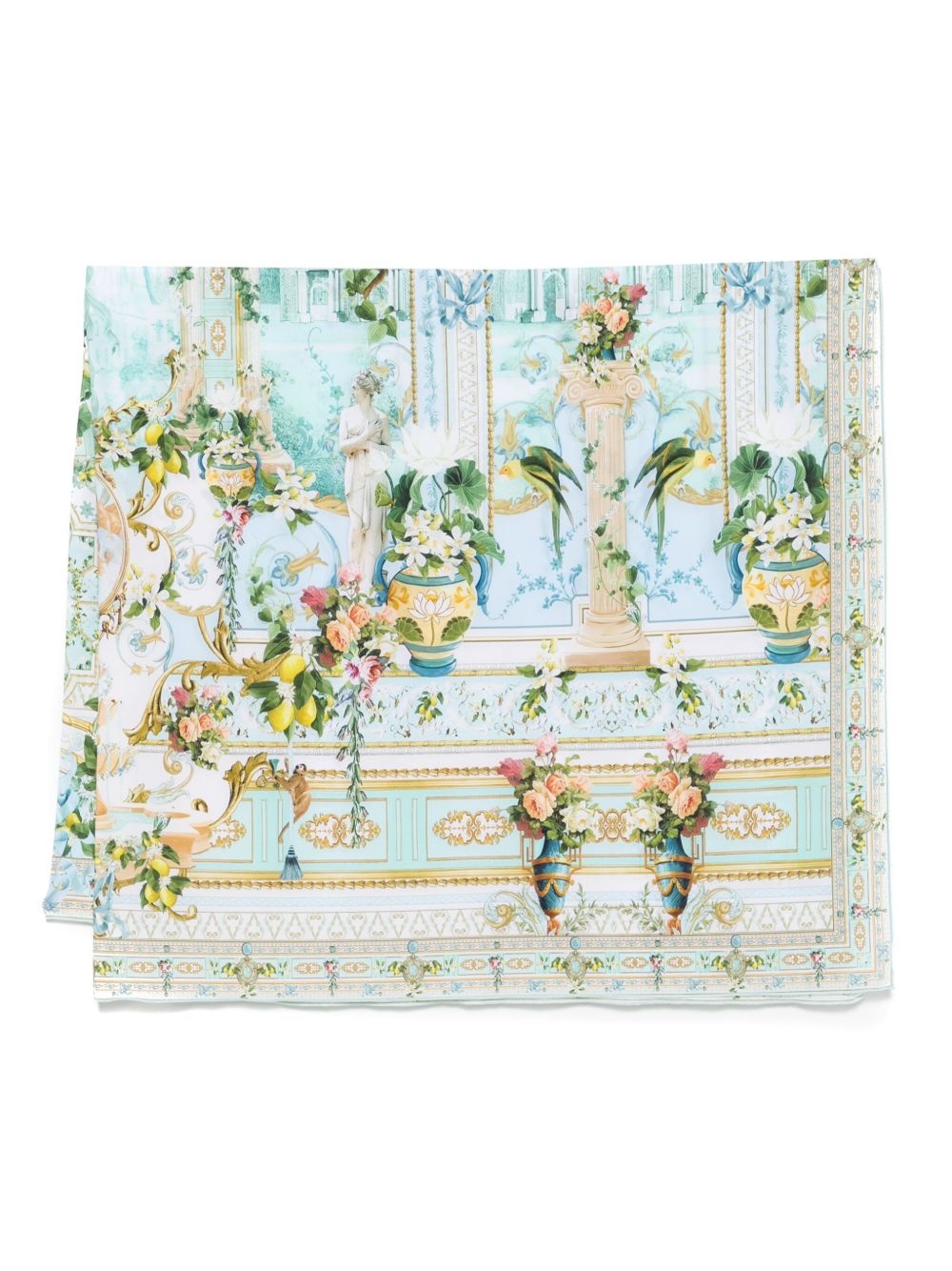 graphic-print beach sarong - 1