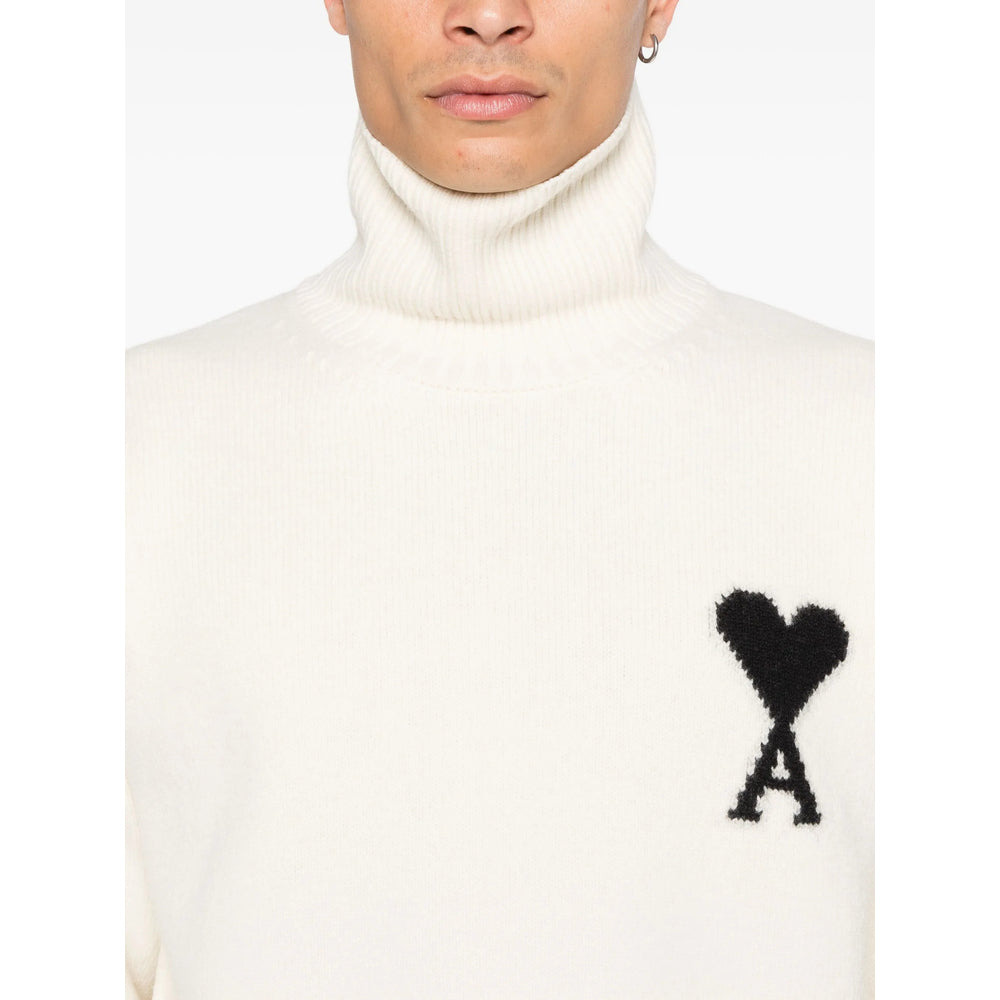Ami Paris Neutrals Sweaters & Knitwear - Jumpers Men - 3
