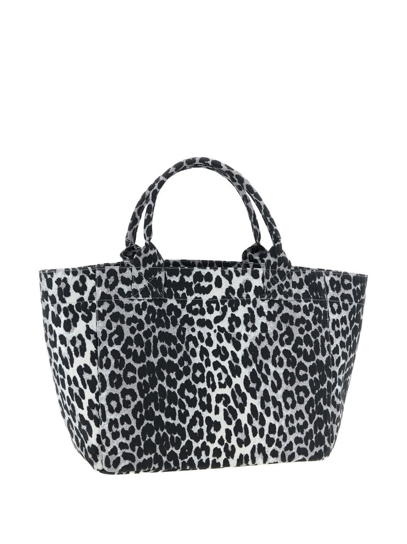 GANNI leopard sequin medium tote outlook