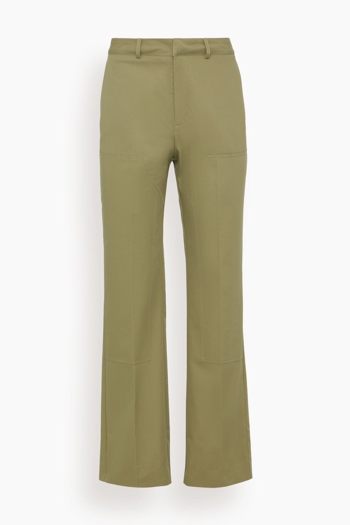 Worker Organic Cotton Trouser in Lime - 1