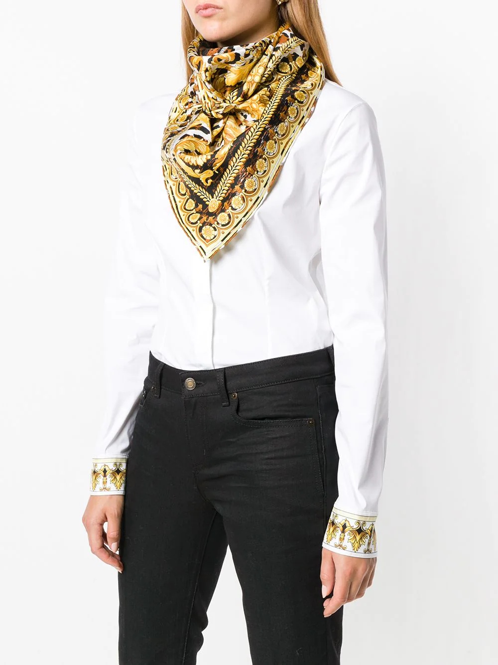 printed neck scarf - 2