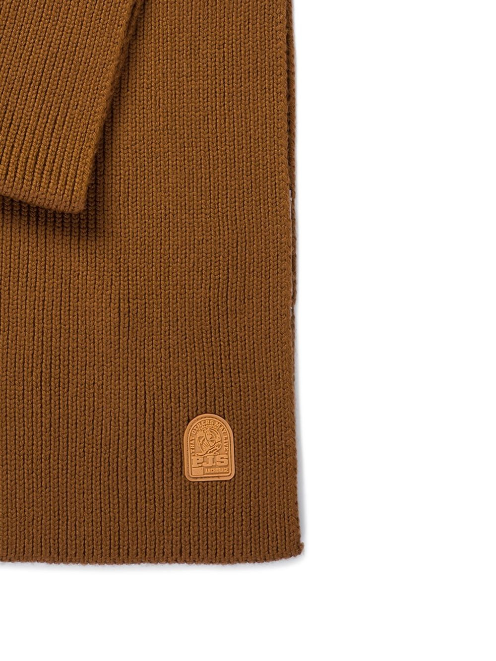 merino-wool logo-plaque scarf - 2