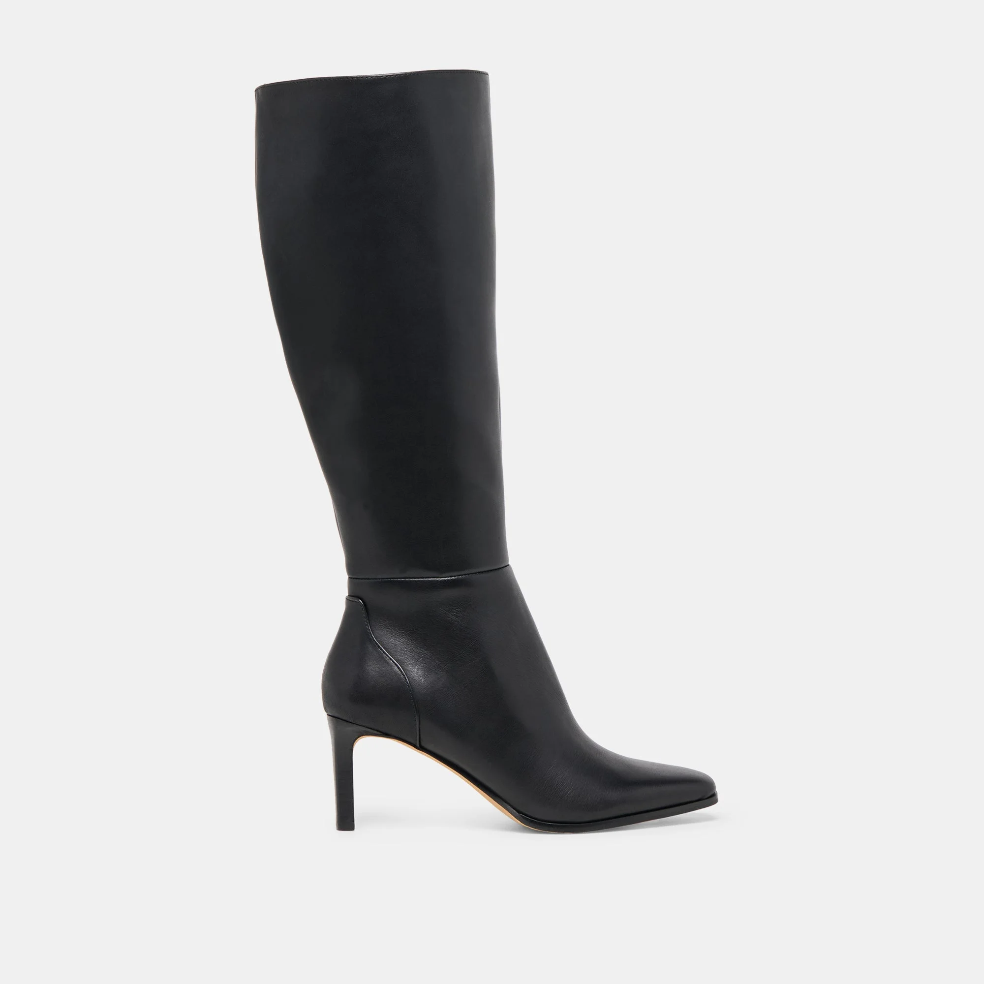 EMMI WIDE CALF BOOTS BLACK LEATHER - 1