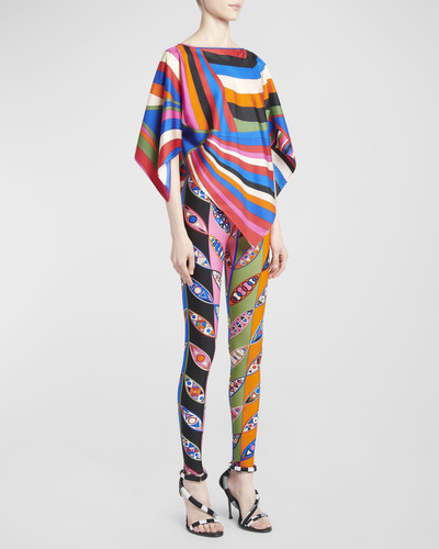 EMILIO PUCCI Abstract-Print Silk Scarf Blouse outlook