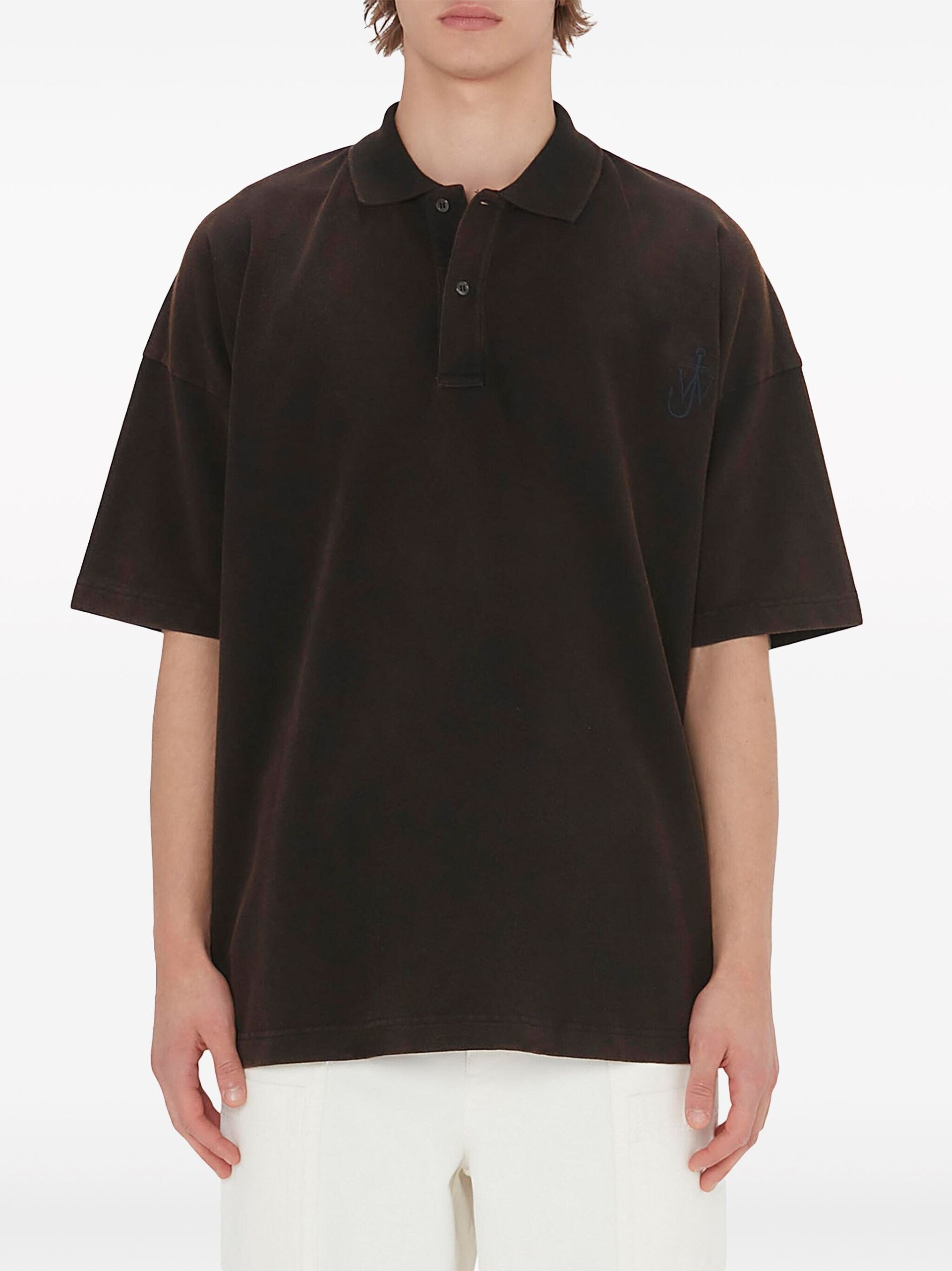 【送料&関税込】J.W. Anderson Brown Polo Shirt With Classic Brown JW Anderson T-shirts for Men | Lyst