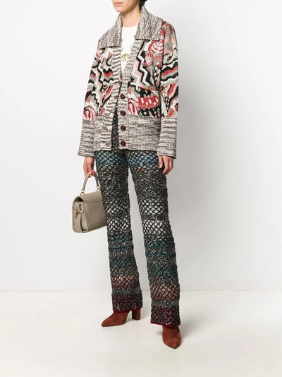 Missoni intarsia knit buttoned cardigan outlook