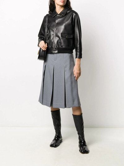 Maison Margiela pleated skirt front shorts outlook