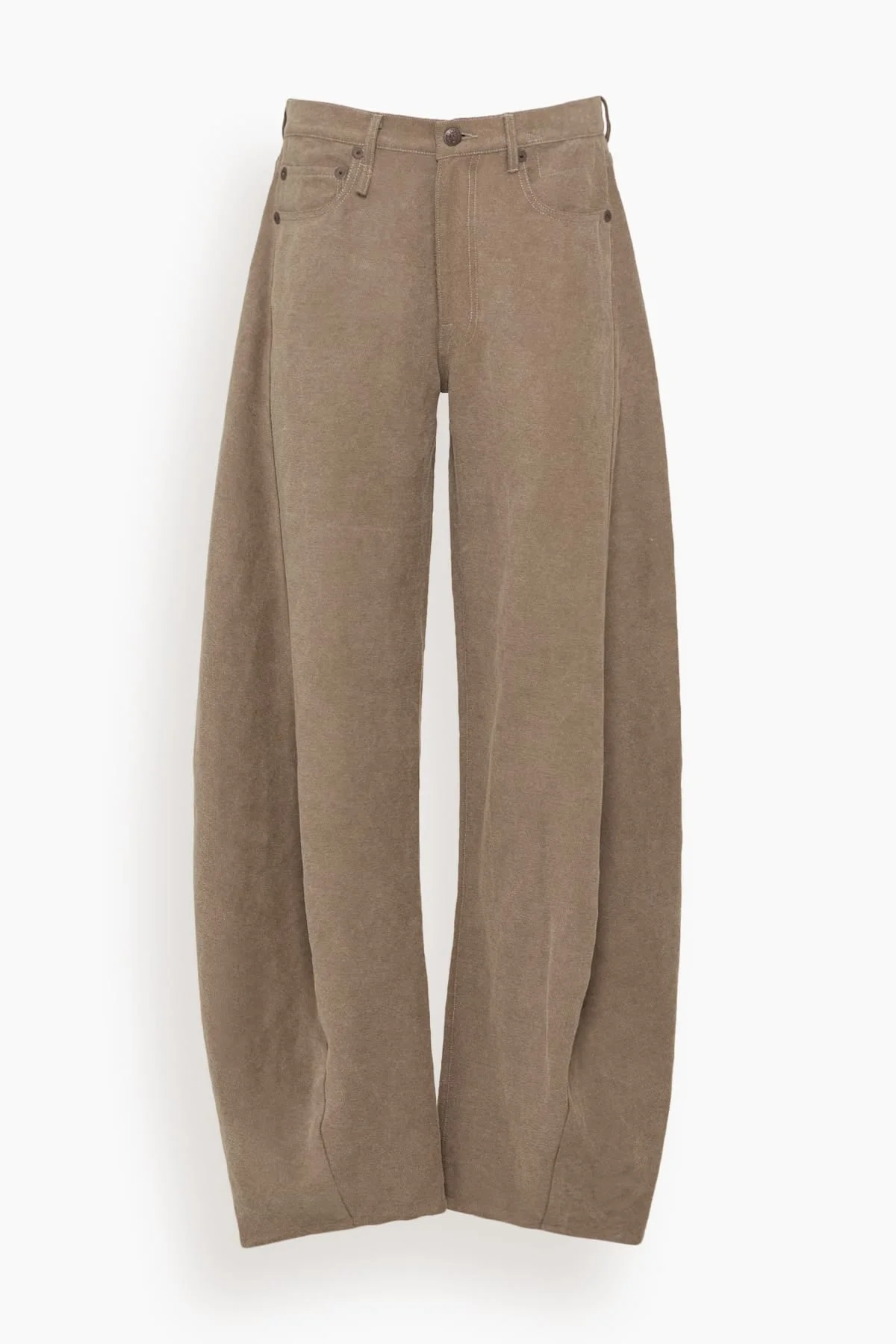 Janine Barrel Jean in Stone Grey - 1