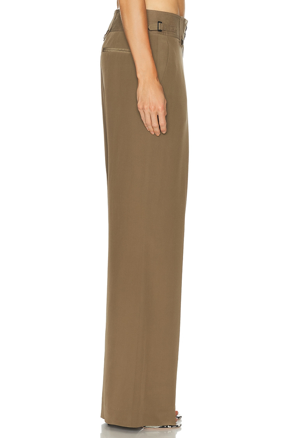 Pleated Wide Leg Pant - 3