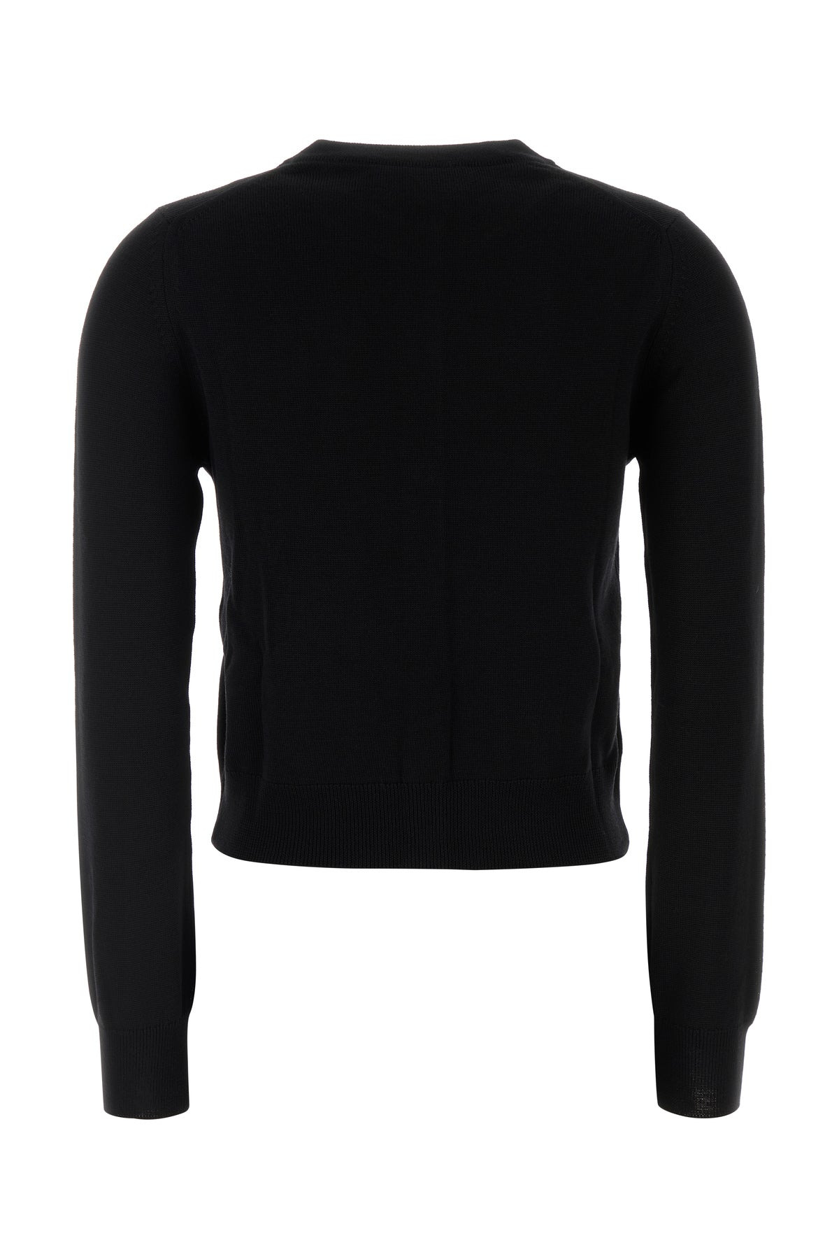 Black wool cardigan - 2