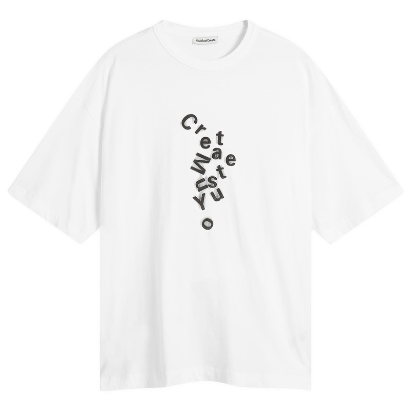 YMC Jumbled Logo Print Triple T Shirt 1