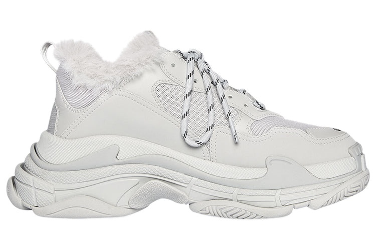 (WMNS) Balenciaga Triple S Sneaker 'Faux Fur - Grey' 668562W3CQ51210 - 2