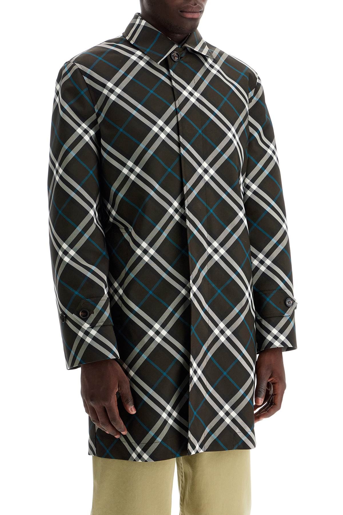 Burberry EredNN'checkered Nylon Car Coat Men - 2