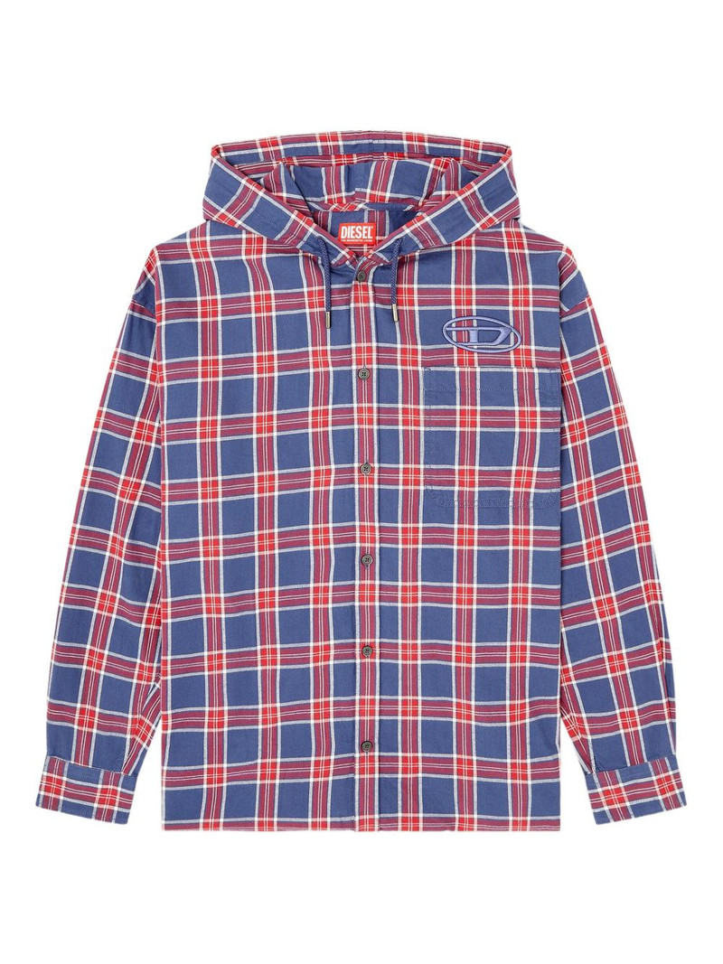 checked hooded jacket 1