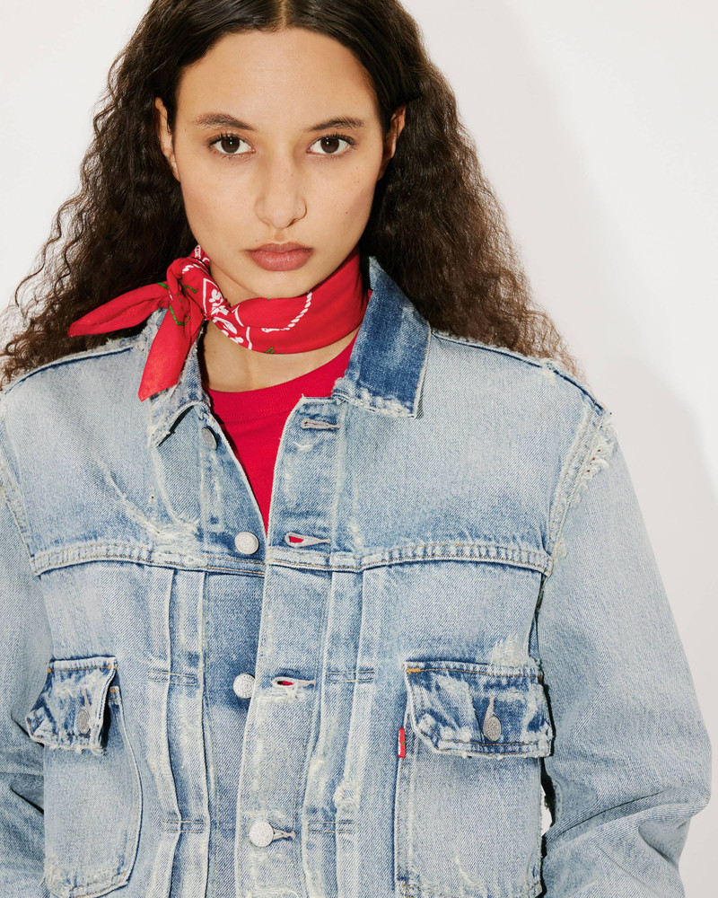 KENZO x LEVI'S® Type II distressed genderless denim trucker jacket 6