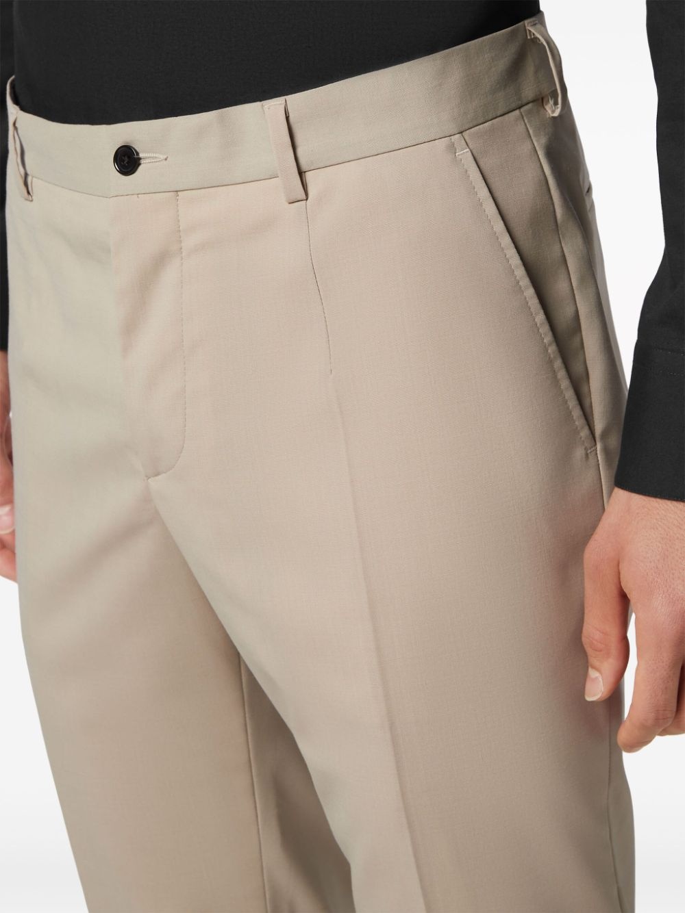 pressed-crease tailored trousers - 5