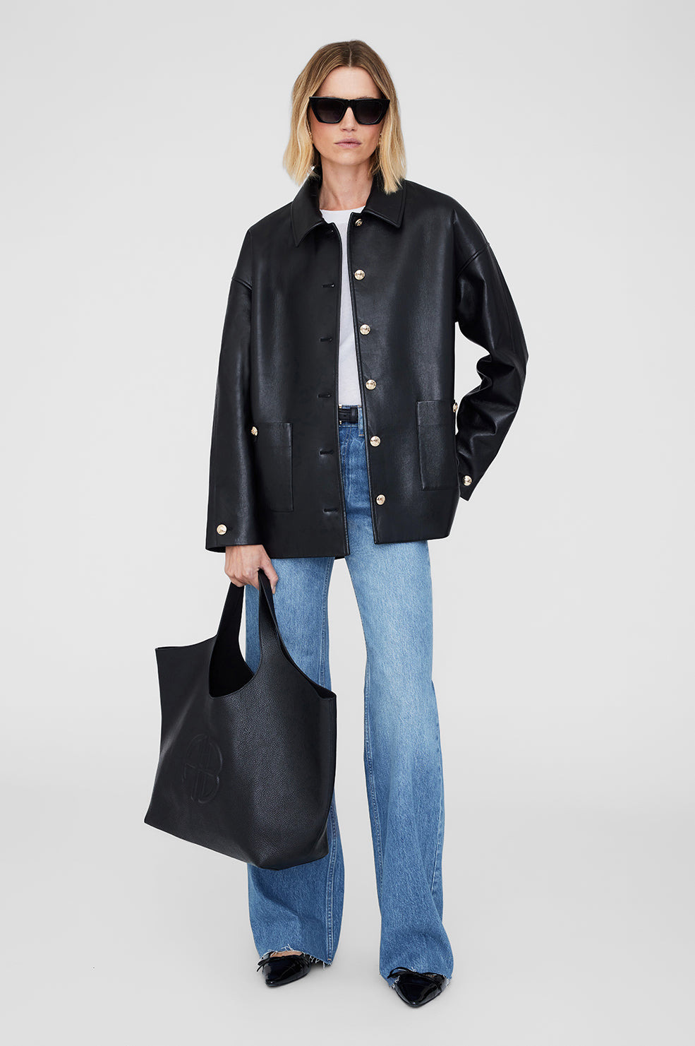 Lili Tote - Black Pebbled - 2