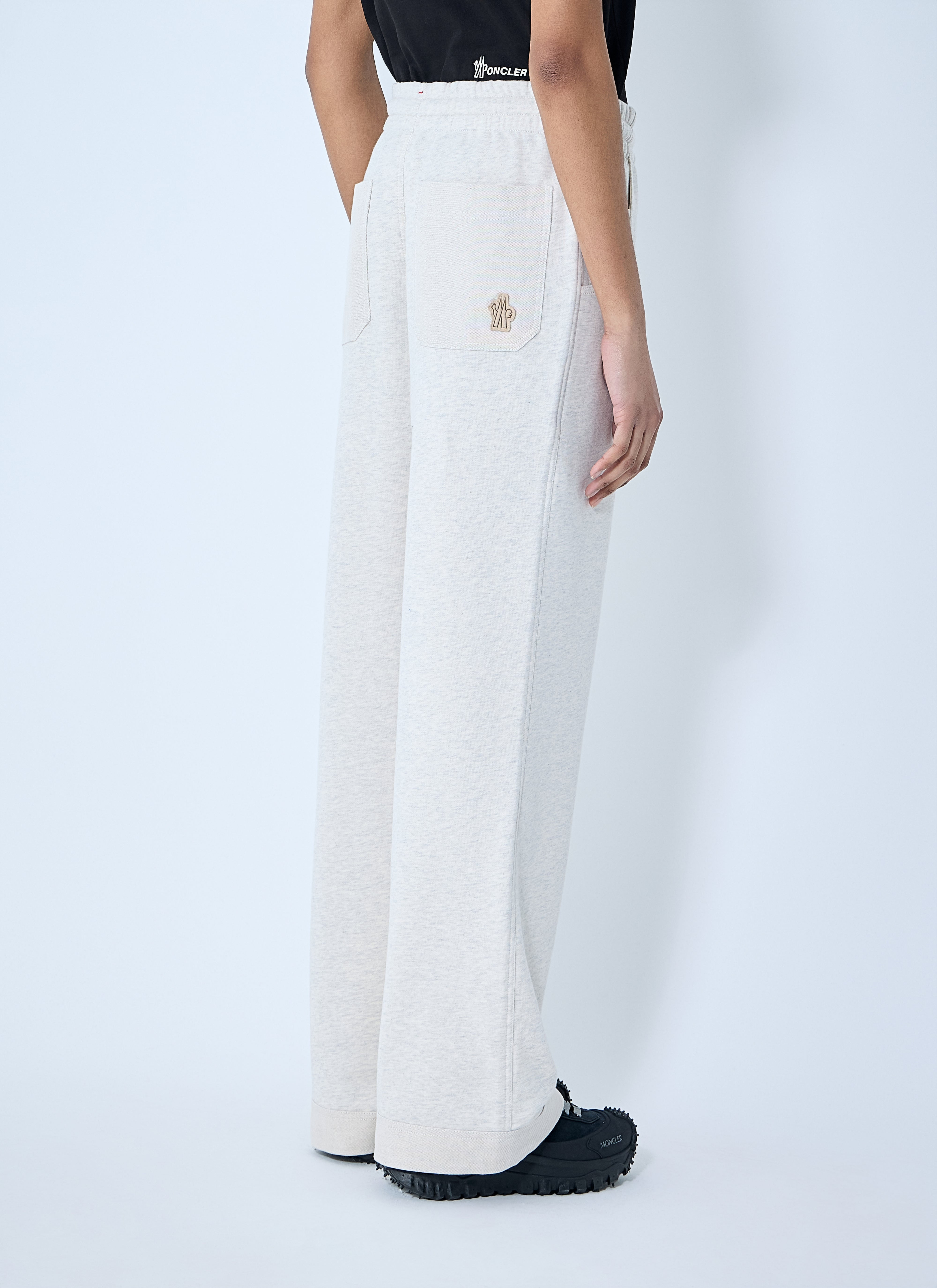 Moncler Grenoble Women Cotton-And-Linen-Blend Track Pants - 4