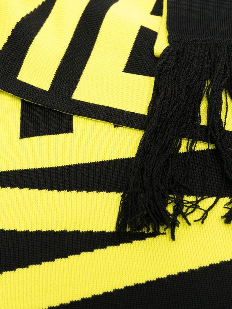 Double-logo merino scarf 3