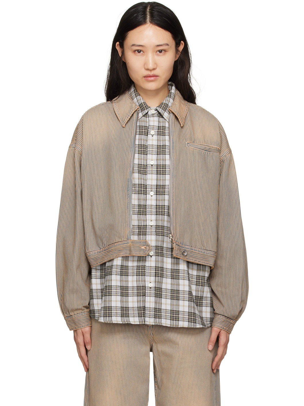Brown Burnside Denim Jacket - 1
