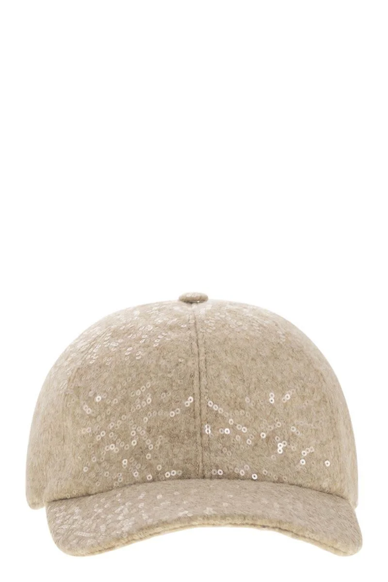 Peserico Sequinned Baseball Cap - 1