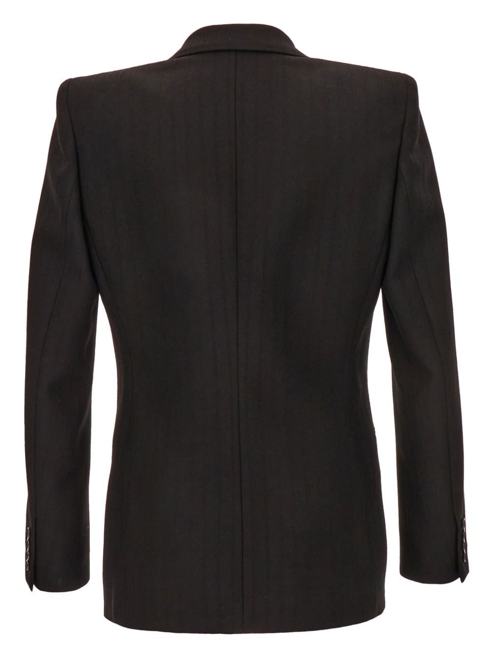 Grain de Poudre wool single-breasted blazer - 2