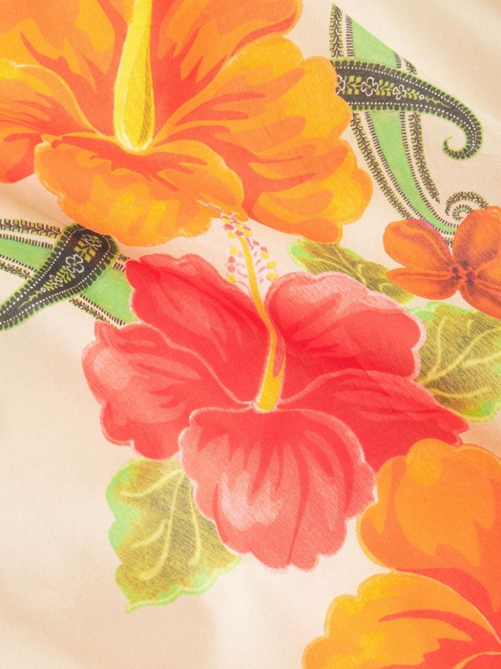 floral-print cotton shirt - 5