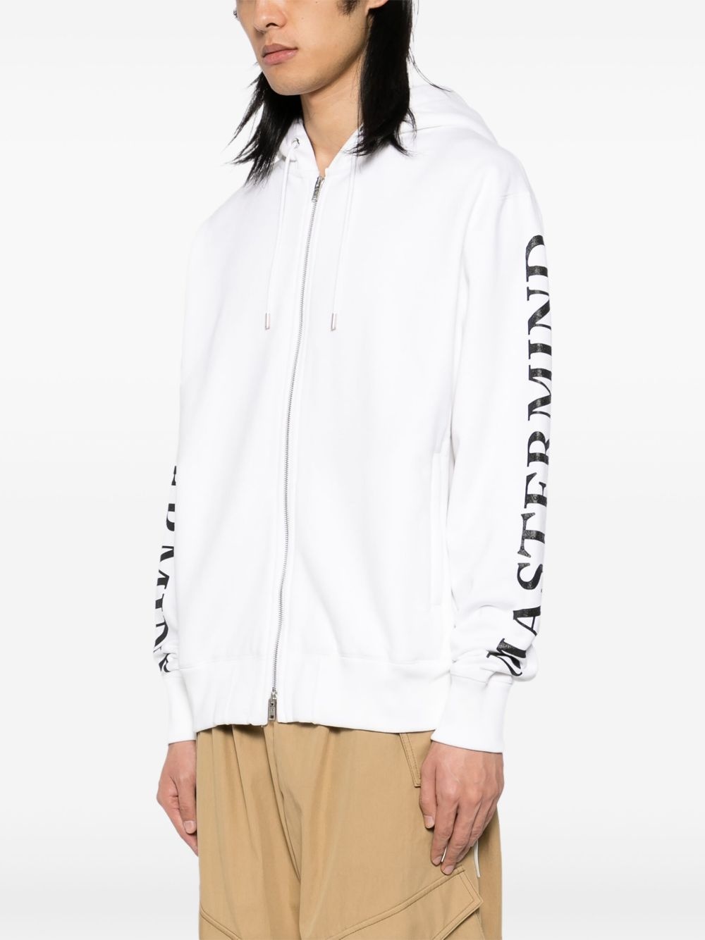 logo print hoodie - 3