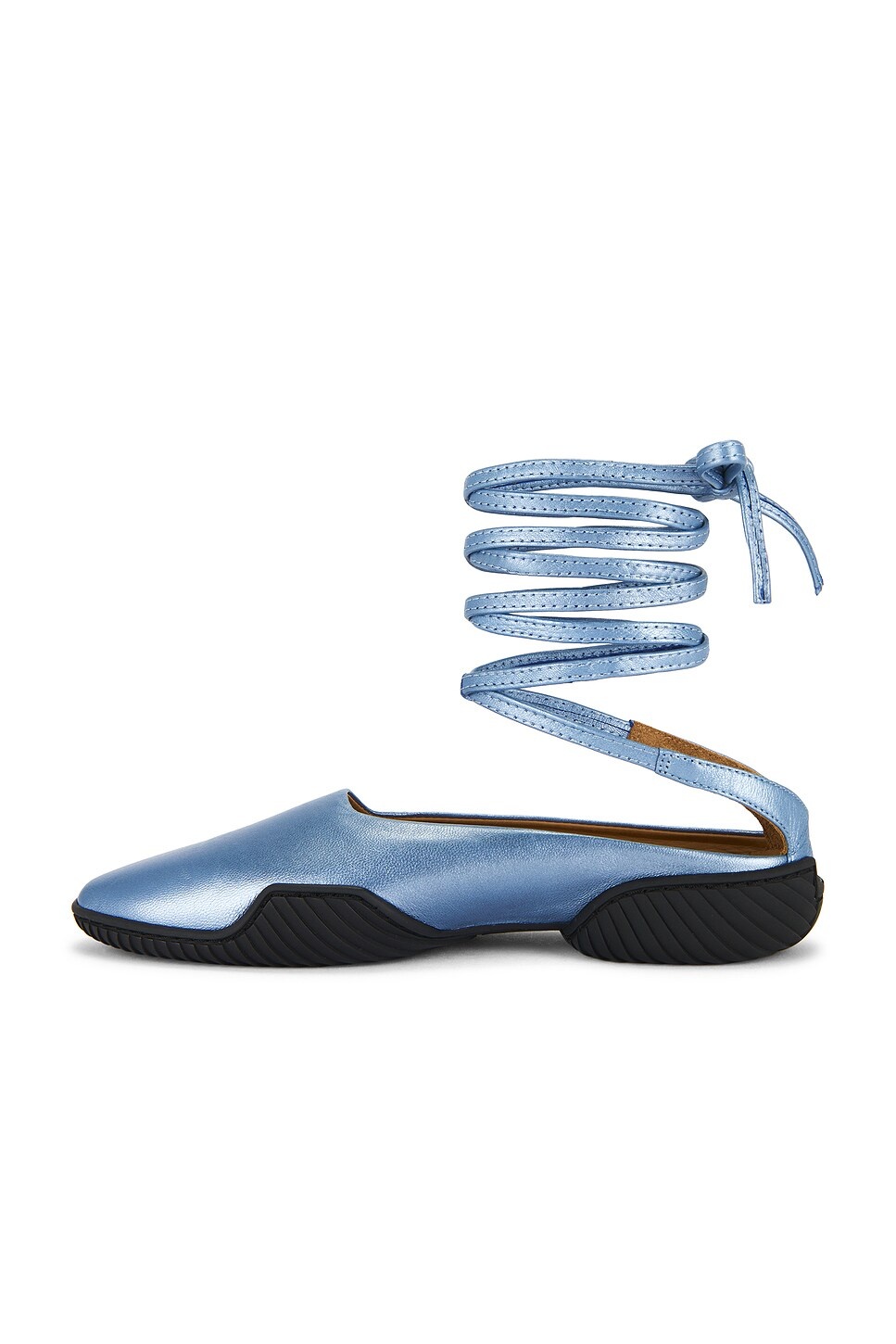 Nettie Lace Up Baillerina Flat - 5