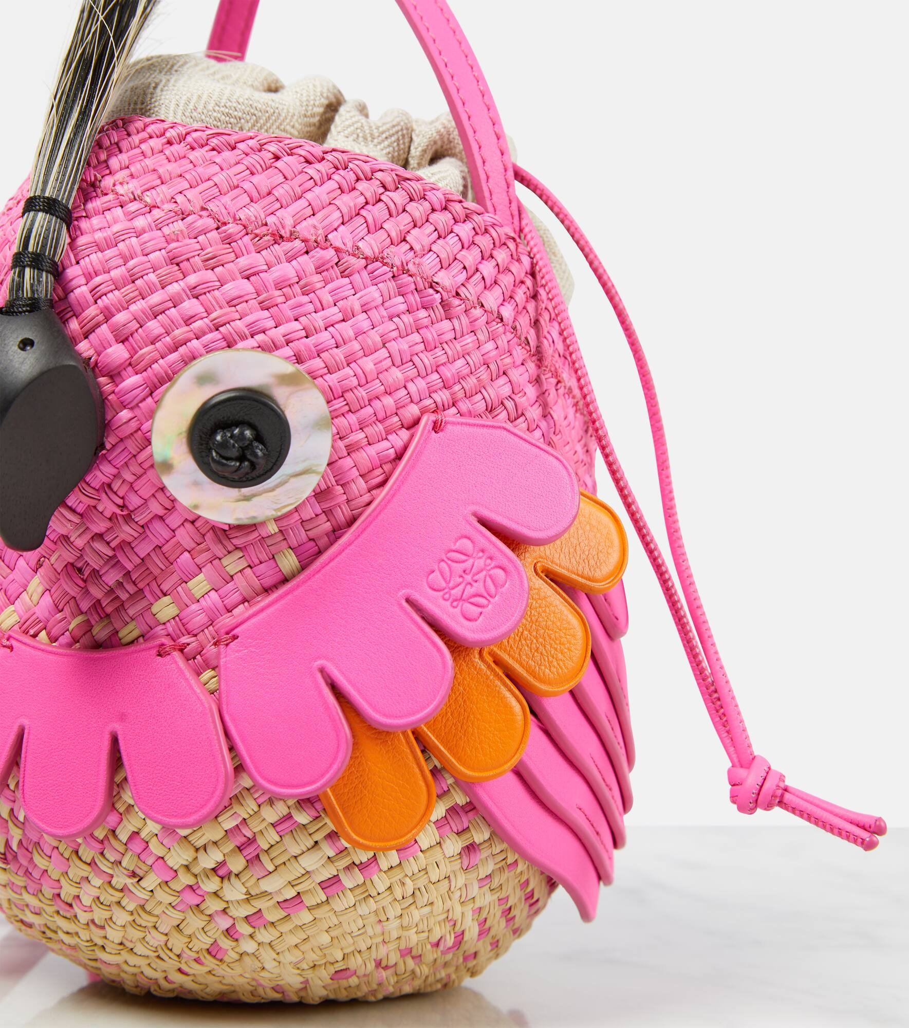 Bird Mini raffia crossbody bag - 6