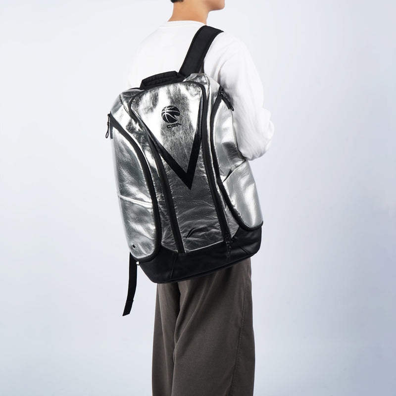 Li-Ning CBA All Star Player Backpack 'Silver Black' ABSR176-3 - 3