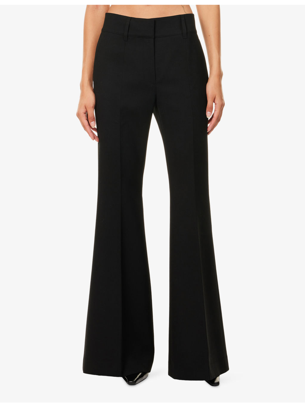 Rhein Flared Wool Trousers - 3