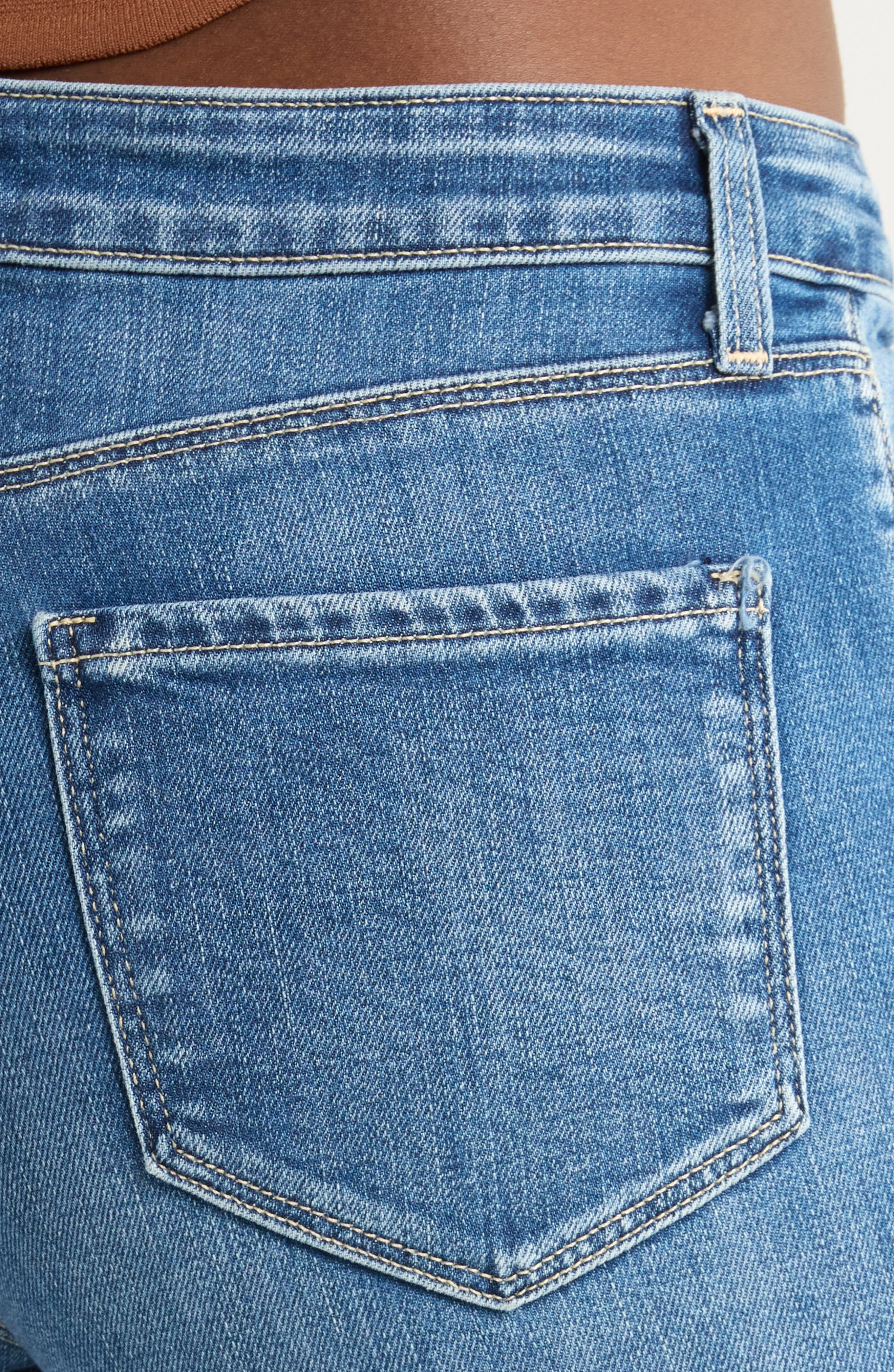 L'AGENCE Kendra Raw Hem Crop Flare Jeans in Cambridge at Nordstrom - 4