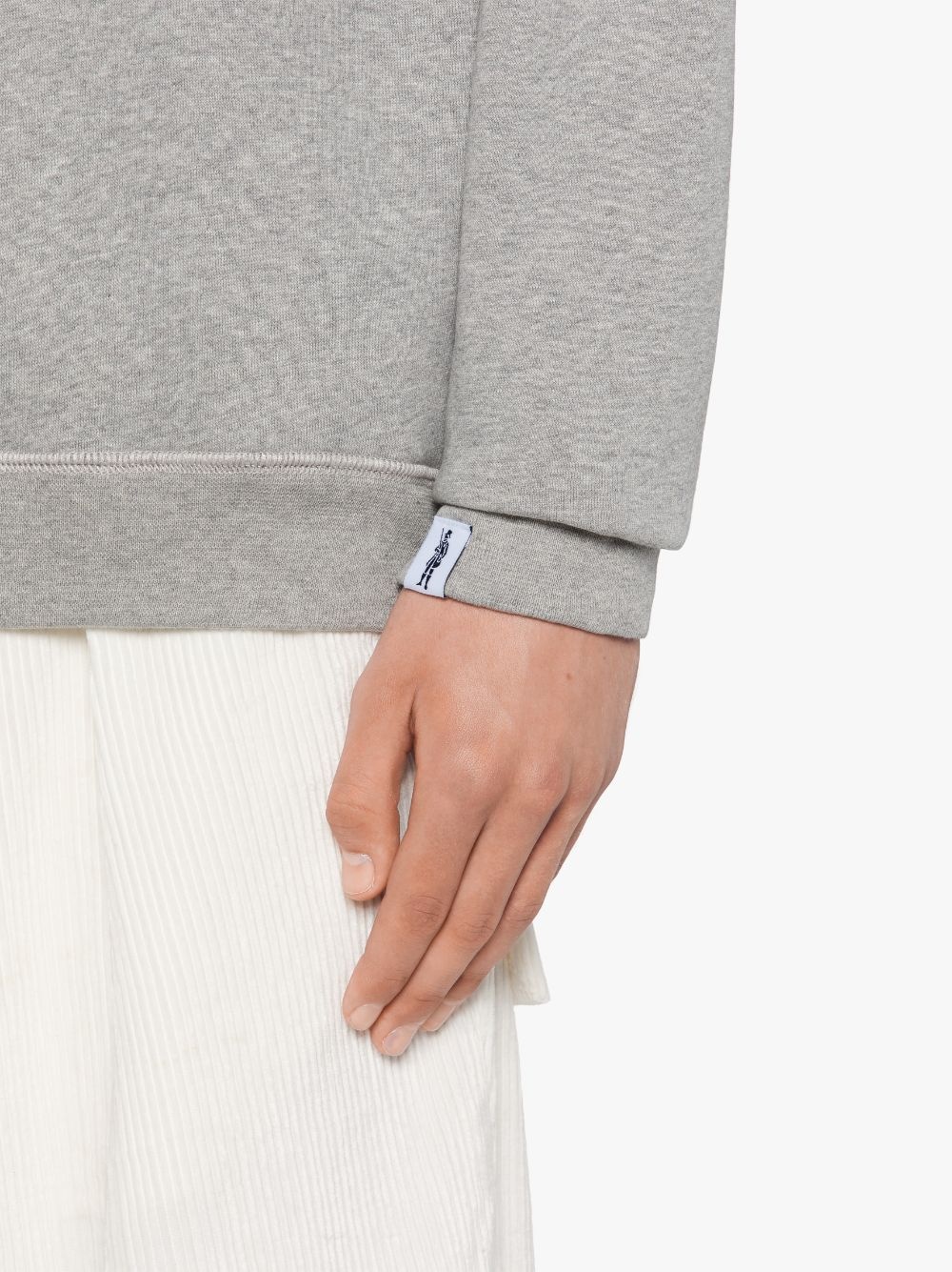 GREY X ORANGE COTTON CREW NECK SWEATSHIRT | GJM-207 - 6