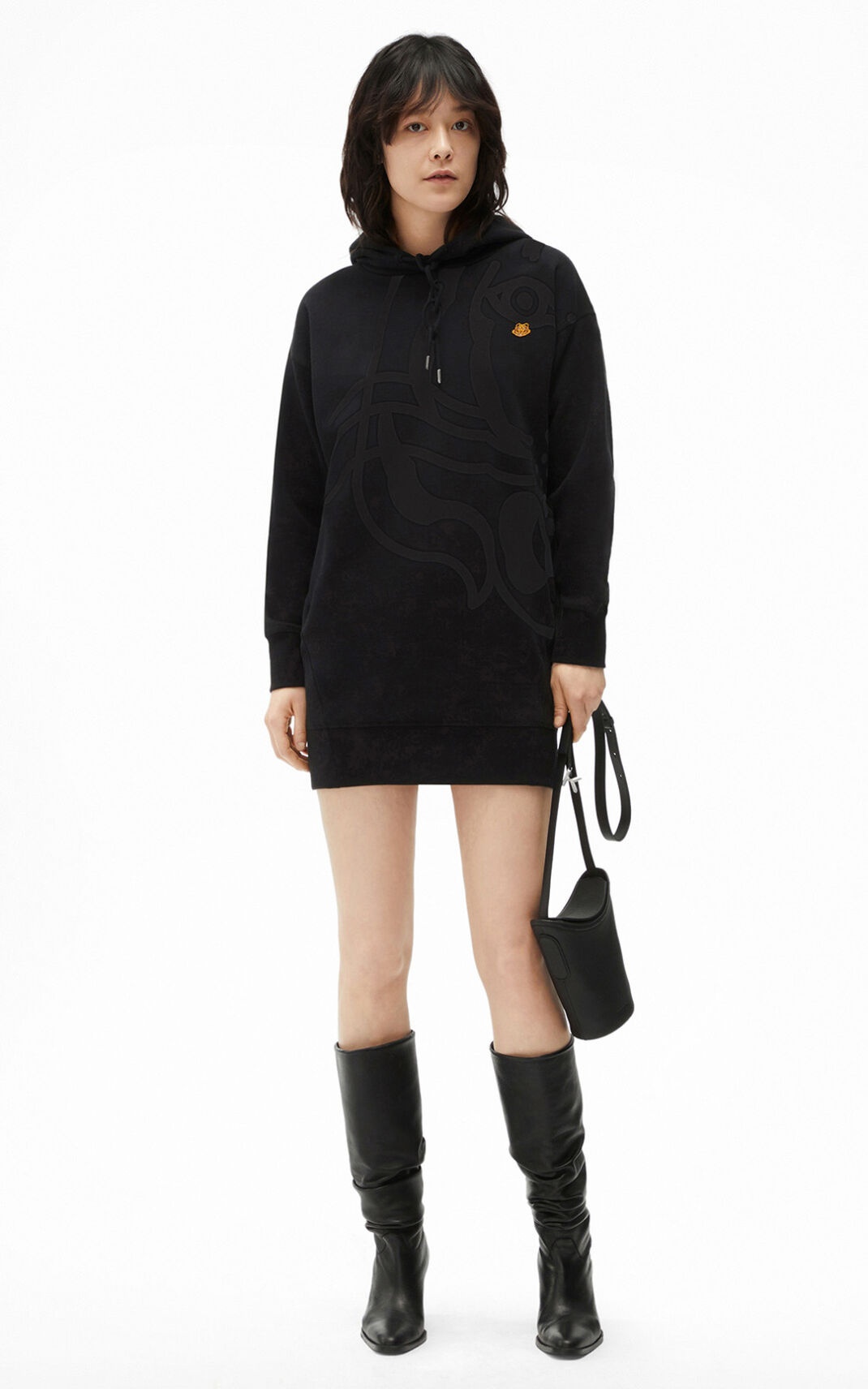 K-Tiger hooded sweater dress - 3