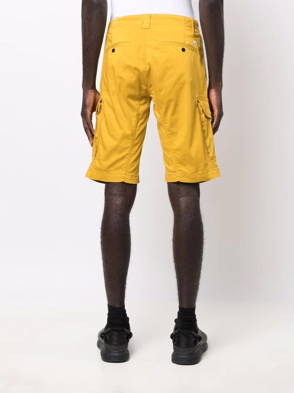 Lens-detail cotton cargo shorts - 4