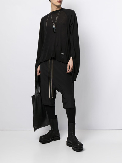 Rick Owens DRKSHDW pocket front cotton jumper outlook