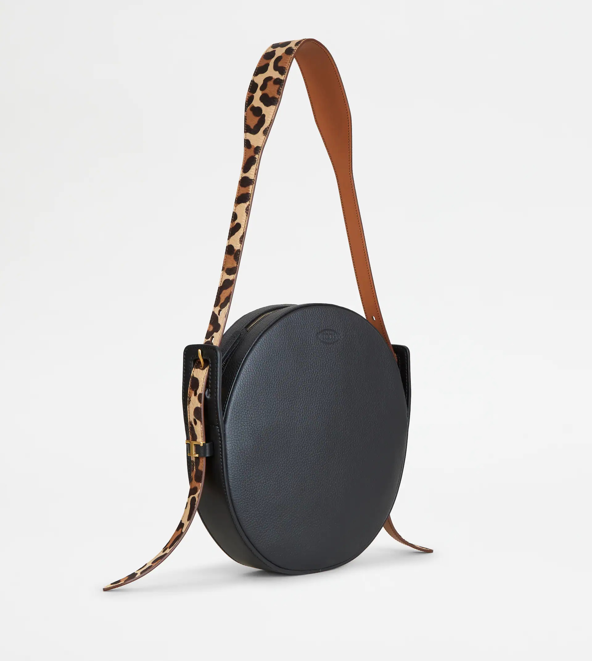 CROSSBODY BAG IN LEATHER SMALL - BLACK - 2