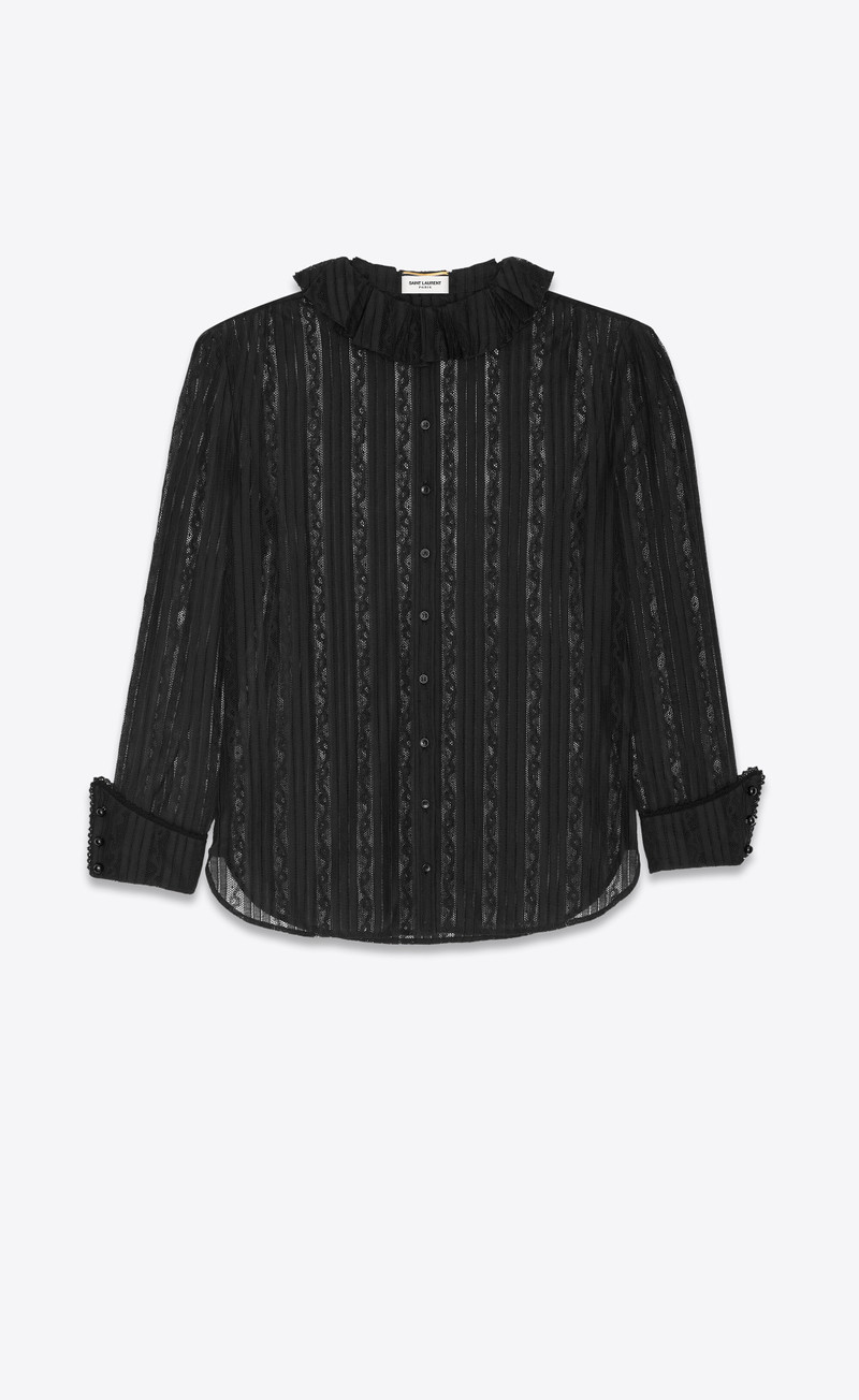 buttoned shirt in lace 1